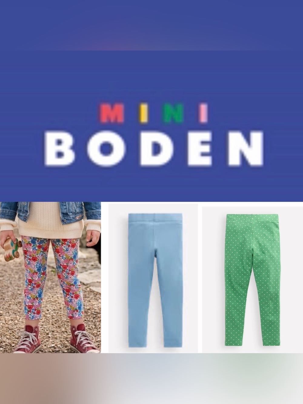 MINI BODEN Girls Bundle of Leggings - 5-6Y